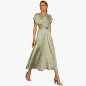 JASMIN | Satin-Cross-Over-Kleid